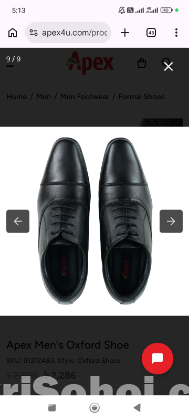 Apex Oxford Shoe,  Size:42, At lowest price